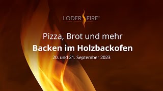 Pizza Brot und mehr backen im Fontana Forni Holzbackofen  LoderFire [upl. by Drummond442]