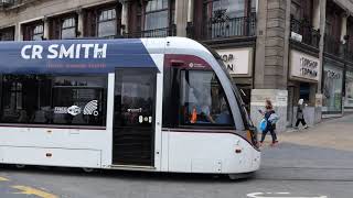 Tram in Edinburgh Schottland 4K [upl. by Osborne]