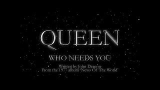 Queen  Who Needs You Official Lyric Video [upl. by Salome939]