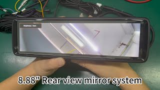 T90 888inch Full display smart mirror 1080P Electronic Reversing Rear View Mirror Camera System [upl. by Hsenid]