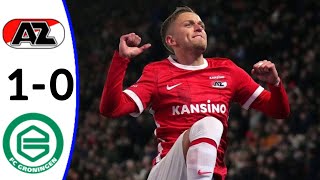 AZ Alkmaar vs Groningen 10 Jesper Karlsson goal and Extended Highlights [upl. by Nemzaj]