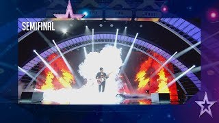 ¡Desastre Este guitarrista huye del escenario tras un error  Semifinal 3  Got Talent España 2018 [upl. by Ranit]