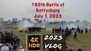 Step into History 160th Battle of Gettysburg Reenactment 4K HDR Vlog [upl. by Eidnyl]