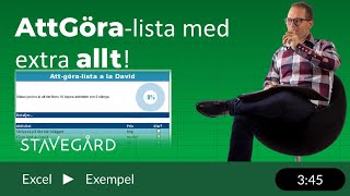 Att göra lista i Excel med extra allt [upl. by Manvell]