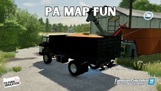 PA Map Fun  Farming Simulator 22 FS22 [upl. by Ardnuassac737]