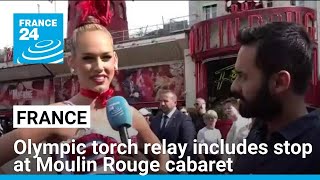 Olympic torch relay Paris route includes stop at Moulin Rouge cabaret • FRANCE 24 English [upl. by Cassilda]