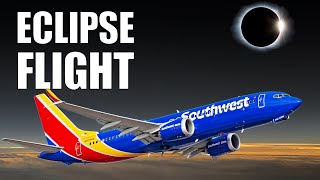 Solar Eclipse 2024 EPIC Southwest Flight into TOTALITY [upl. by Attelahs]