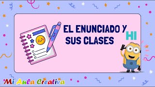 EL ENUNCIADO Y SUS CLASES  CURSO DE COMUNICACIÓN [upl. by Noral]