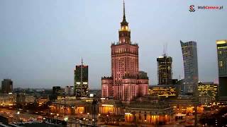 Warszawa  kamera online z widokiem na PKN LIM Warsaw Spire [upl. by Ilellan962]