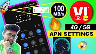 Vi APN Settings 4G5G  Vi Network Problem Solution  Vi Internet Not Working  Vi Net Problem  Fix [upl. by Pages]