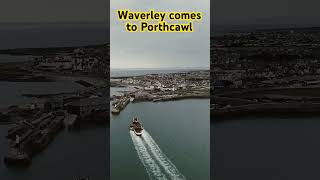 Waverley Paddle Steamer comes to Porthcawl  See full video [upl. by Dawson]