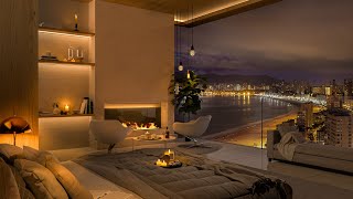 Cozy Bedroom with Soft Piano Jazz Music  Instrumental Jazz Music for Relax Sleep and Study [upl. by Llezniuq210]