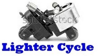 How to make a mini motorcycle out of lighters [upl. by Ahseinad]