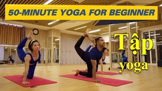 50Minutes Basic Yoga Flow for Beginner Based On Easy Vinyasa Flow  Yograja Yoga Class [upl. by Tombaugh847]