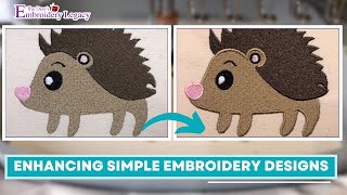 Enhancing Simple Embroidery Designs with Digitizing Techniques [upl. by Enymsaj]