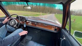 MercedesBenz W108 280 SE Driving  Oldenzaal Classics [upl. by Htebezile422]