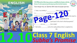 class 7 english chapter 1210 page 120 2024  english class 7 page 120 lesson 1210 [upl. by Finstad726]