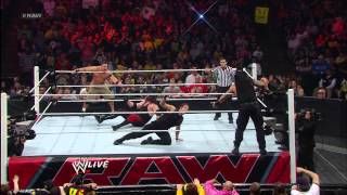 John Cena amp Team Hell No vs The Shield Raw April 29 2013 [upl. by Chauncey460]