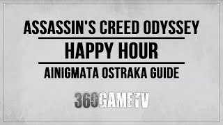 Assassins Creed Odyssey Happy Hour Ainigmata Ostraka Location  Solution Megaris [upl. by Cormac]