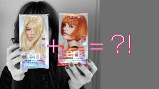 Dyeing for WHAT LOreal Feria C74 Intense Copper amp 1121 Ultra Pearl Blonde [upl. by Downall]