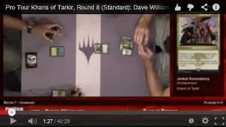 Pro Tour Khans of Tarkir Round 7 Standard Dave Williams vs Fabian Thiele [upl. by Mendoza]