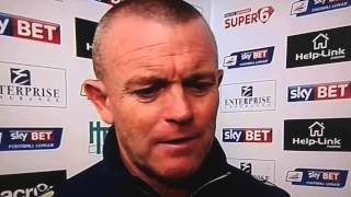 Dave Hockaday interview after Leeds United 1 Middlesborough 0 match [upl. by Morville718]