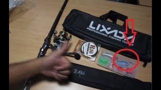 Review Telescopic Fishing Rod and Reel Combo Full Kit UNBOXING [upl. by Mikal]