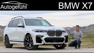 BMW X7 FULL REVIEW allnew SUV V8 50i 6Seater vs 40i 7Seater comparison [upl. by Maclean410]