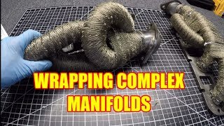 How to Header Wrap Complicated Exhaust Manifolds  A Complete Guide [upl. by Pam]