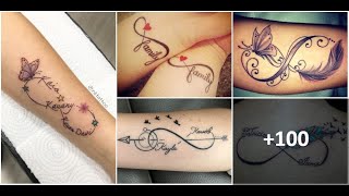 Los 50 Mejores Tatuajes de Amor Infinito 🖤💞❤️ [upl. by Ahsiugal]