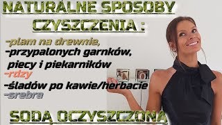 Naturalne Czyszczenie Sodą białe ślady na drewnie spalenizna rdza ślady po kawie srebro [upl. by Moretta912]