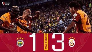 Fenerbahçe  Galatasaray 13 Maç Özeti Süper Lig 202425 fenerbahçe vs galatasaray maç özet [upl. by Eyllib]