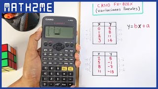 Obtener la Fórmula de una VARIACIÓN LINEAL  Calculadora Científica  Fx82EX [upl. by Ylloh]