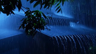 Fall Asleep Fast amp Easy on Rainy Night  Torrential Rain on Tin Roof amp Intense Thunder  White Noise [upl. by Cull]