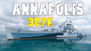 World of WarShips Annapolis  4 Kills 387K Damage [upl. by Marr52]