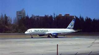 ASTRAEUS 757 quotIRON MAIDENquot AIRPLANE  SAN JUAN INTL [upl. by Eskill]