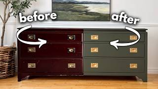 Turning a 40 Thrifted Dresser into a High End Showstopper [upl. by Htebizile]