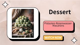 PistazienRosenwasserMacarons sind ein exquisites Dessert [upl. by Jeunesse]