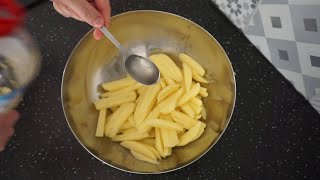 Recette facile frites maison au four  Frites croustillantes sans friture [upl. by Pippa768]