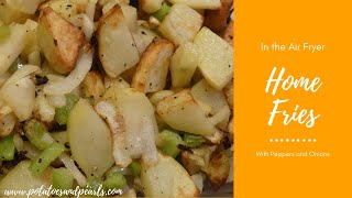 AIR FRIED ROASTED POTATOES AND ONIONS RECIPE COOK POTATOS IN THE AIR FRYER EASY [upl. by Airdnaed108]