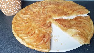 tarte aux pommes pâte feuilletée facile  CookRoutine [upl. by Stelle]