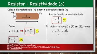 Aula 02 Resistividade [upl. by Ecirtael]