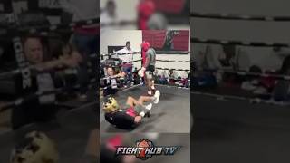 LEAKED FOOTAGE Shakur Stevenson BREAKS his hand during training [upl. by Nnylyma]