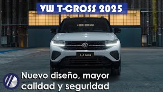 Nuevo Volkswagen TCross 2025  Todo lo que cambió  Versiones motores y equipamiento [upl. by Cummings]