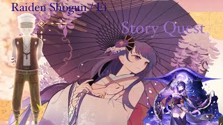 Makoto and Eis Story Raiden Shogun  Ei Story Quest Part 2  Genshin Impact [upl. by Viveca]