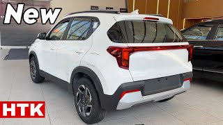 KIA SONET HTK 2024 New Model Value For Money New KIA Sonet Htk White colour Second Base Model Review [upl. by Kiah]