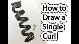 How to draw a ringlet [upl. by Yekcaj]