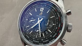 Breitling Transocean Chronograph Unitime Pilot AB0510U6BC26 Ocean Classic Breitling Watch Review [upl. by Hershell]