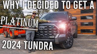 MY NEW TRUCK  2024 Toyota Tundra Build Plans What I LOVE And Why A PLATINUM [upl. by Rotciv]