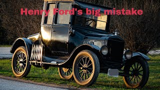 Henry Fords big mistake and the cancellation of the Model T [upl. by Hillie]